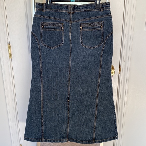 Defuze Jeans Fit & Flare maxi denim skirt - Picture 2 of 5